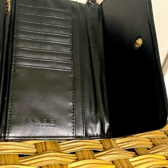 Bebe Black Quilted Women's Wallet - Picture 9 of 13